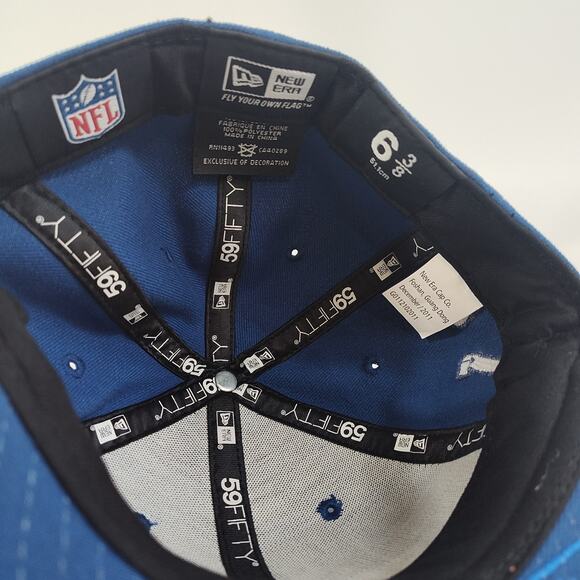 New Era 59Fifty NFL Indianapolis Colts Cap Hat Fitted 6 3/8 Football Sports - Picture 5 of 6